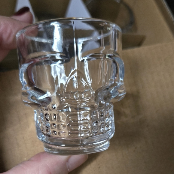 Skull shot glass Real Living 6 glass set NEW in box gift set - Picture 4 of 5